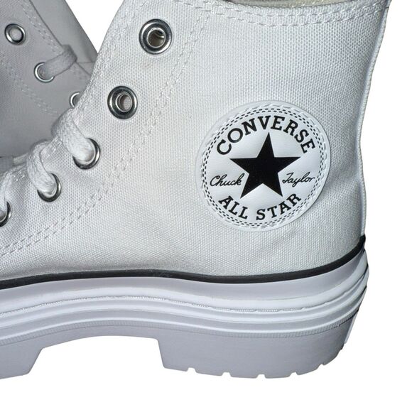 Converse CTAS Lugged Heel White Platform Sneakers Women´s A10364C Size 6 - Picture 4 of 6